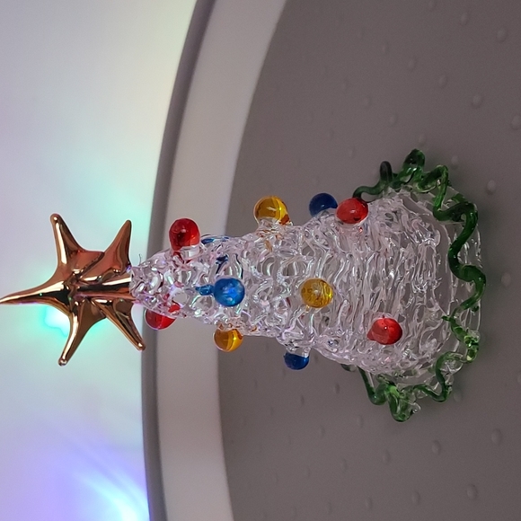 4pc Lot, Vtg. Blown Glass Christmas Trees - Picture 6 of 7